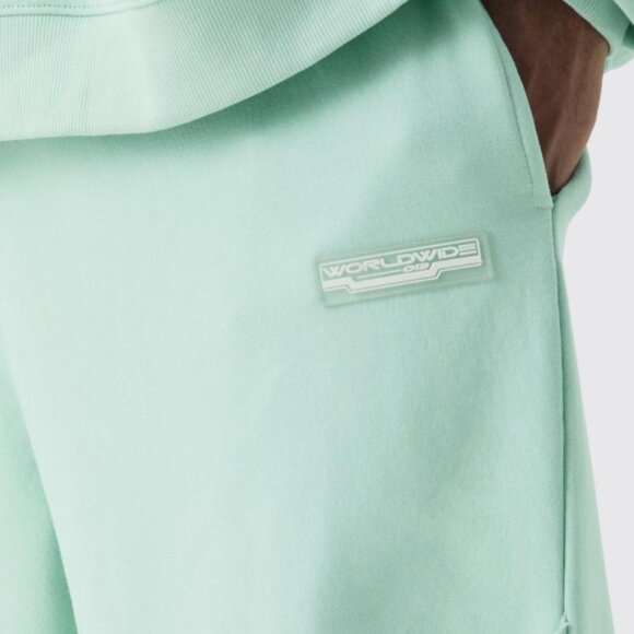 Plus Size Relaxed Fit Joggers with Raw Hem and Panel Detailing - Picture 3 of 3